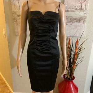 Beautiful Eliza J black dress with thin stripes